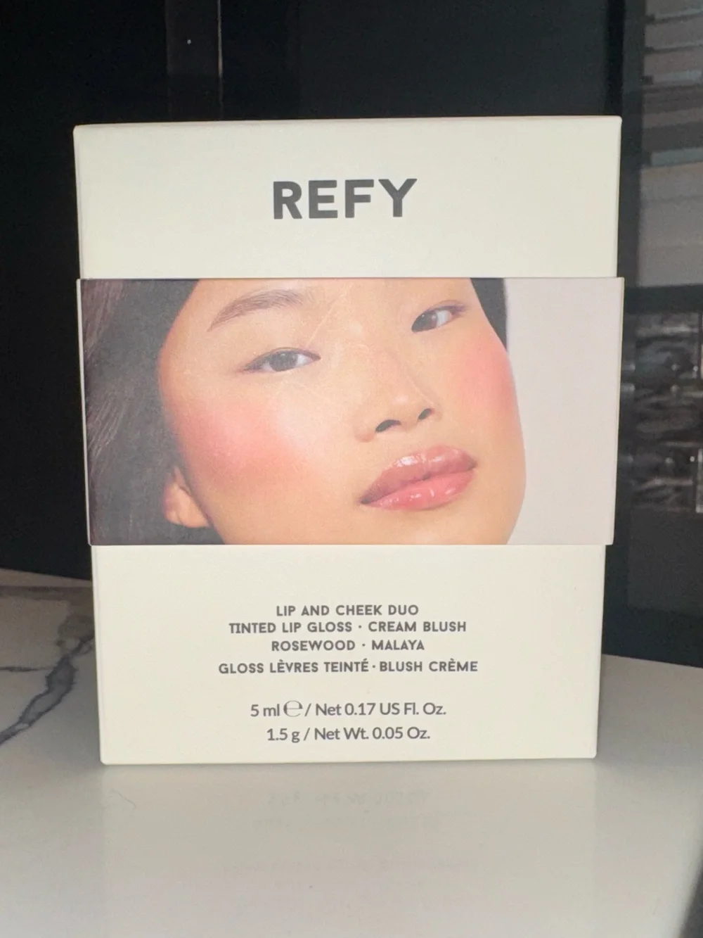 REFY Limited Edition Lip & Cheek Duo | Malaya Blush & Rosewood Lip Gloss | NIB